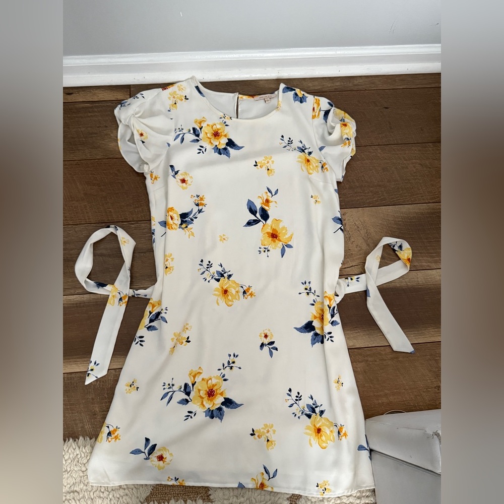 Skies Are Blue Yellow and Blue Dress